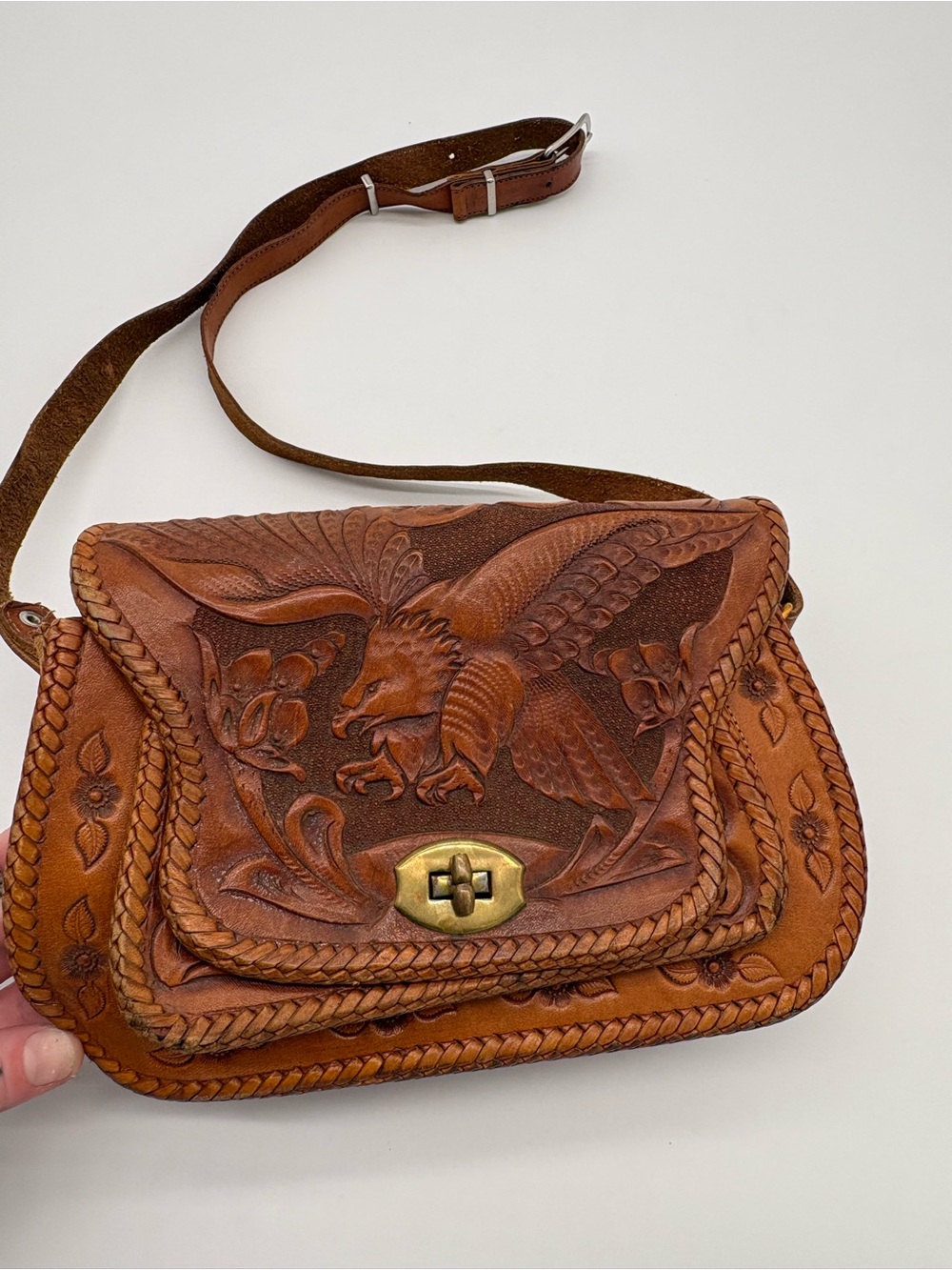 Vintage leather bag - Picture 2 of 10